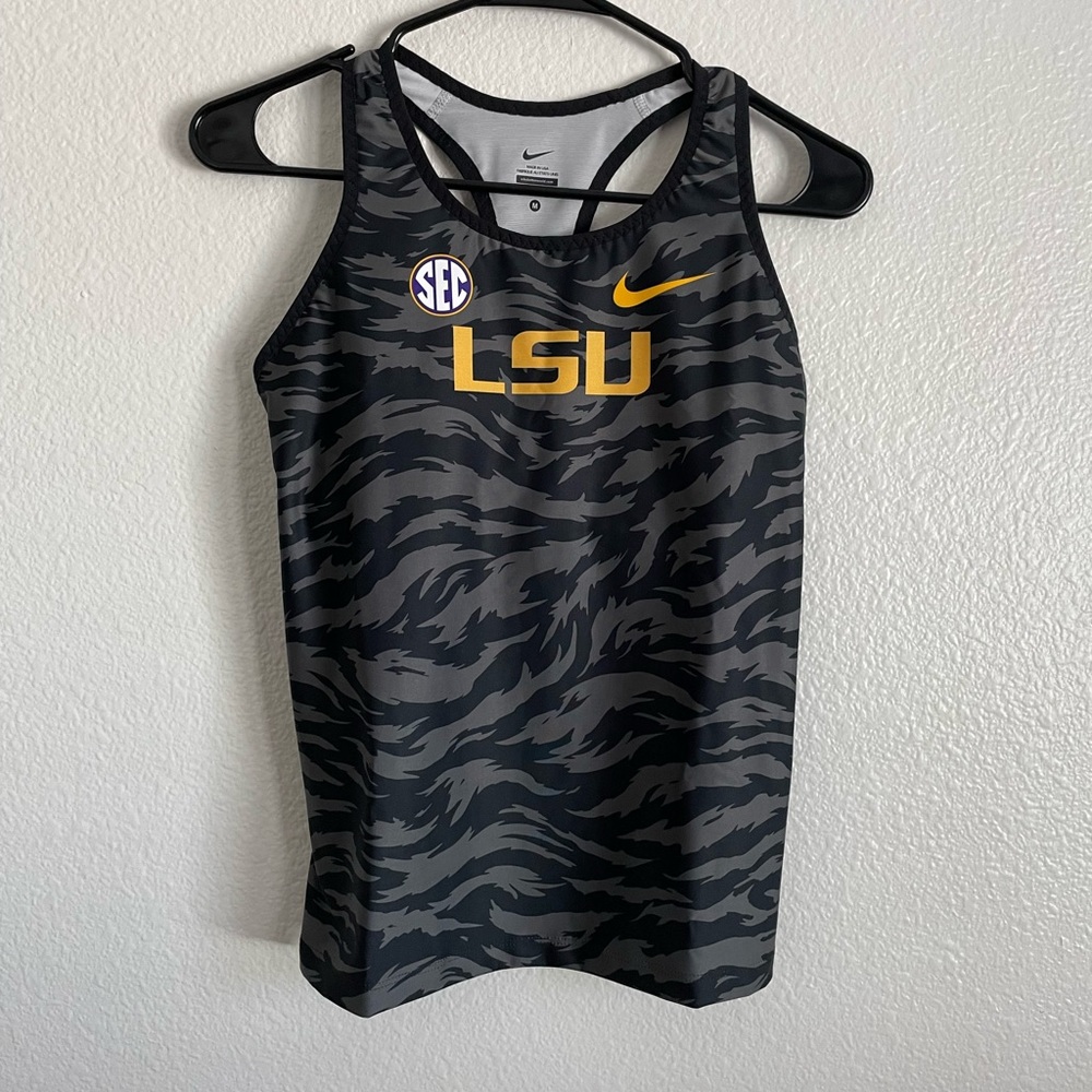 Nike LSU Tigers Pro Elite Running Singlet Tank